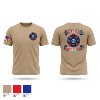 Short Sleeve Performance Shirt, Lost Gap Fire & Rescue, Fire Department, Teamtime, Team time, sublimation, custom sports apparel, team uniforms, spirit wear, spiritwear, sports uniforms, custom shirts, team store, custom team store, fundraiser sports, apparel fundraiser
