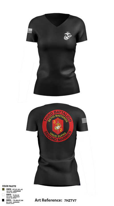 2d Reg 53277389 Women's Short Sleeve V-neck Shirt - 7