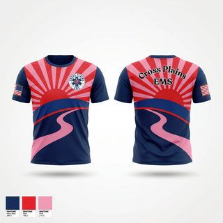 Short Sleeve Performance Shirt, Cross Plains Area EMS, EMS/EMT, Teamtime, Team time, sublimation, custom sports apparel, team uniforms, spirit wear, spiritwear, sports uniforms, custom shirts, team store, custom team store, fundraiser sports, apparel fundraiser