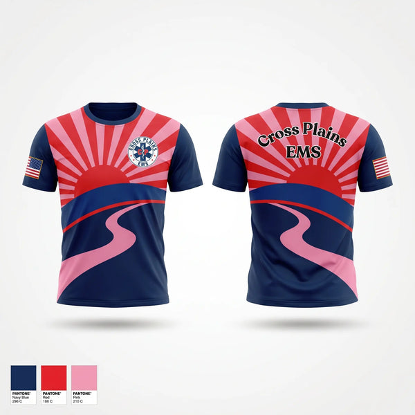 Short Sleeve Performance Shirt, Cross Plains Area EMS, EMS/EMT, Teamtime, Team time, sublimation, custom sports apparel, team uniforms, spirit wear, spiritwear, sports uniforms, custom shirts, team store, custom team store, fundraiser sports, apparel fundraiser