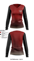 Chargers 40396337 Women's Long Sleeve V-neck Shirt - 1
