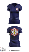 Sardis-Timmonsville fire department station 1 32598145 Women's Short Sleeve V-neck Shirt - 2