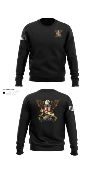 Crew Neck Sweatshirt, AGCCC, 001-26, Army, Teamtime, Team time, sublimation, custom sports apparel, team uniforms, spirit wear, spiritwear, sports uniforms, custom shirts, team store, custom team store, fundraiser sports, apparel fundraiser