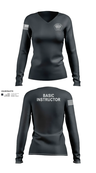 Academy- Basic Unit Women's Long Sleeve V-neck Shirt - 40