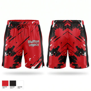 Mens Soccer Shorts, Bluffton Legacy, Men's Soccer, Teamtime, Team time, sublimation, custom sports apparel, team uniforms, spirit wear, spiritwear, sports uniforms, custom shirts, team store, custom team store, fundraiser sports, apparel fundraiser