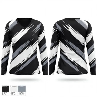 SSA Havoc 64366096 Women's Long Sleeve V-neck Shirt - 1
