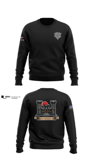 Crew Neck Sweatshirt, 100th MRBC, Army, Teamtime, Team time, sublimation, custom sports apparel, team uniforms, spirit wear, spiritwear, sports uniforms, custom shirts, team store, custom team store, fundraiser sports, apparel fundraiser