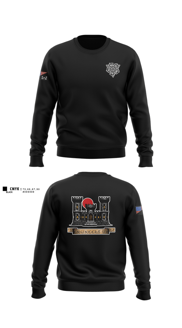 Crew Neck Sweatshirt, 100th MRBC, Army, Teamtime, Team time, sublimation, custom sports apparel, team uniforms, spirit wear, spiritwear, sports uniforms, custom shirts, team store, custom team store, fundraiser sports, apparel fundraiser