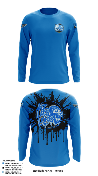 Long Sleeve Performance Shirt, AZ Lady Lions, Spirit Store, Teamtime, Team time, sublimation, custom sports apparel, team uniforms, spirit wear, spiritwear, sports uniforms, custom shirts, team store, custom team store, fundraiser sports, apparel fundraiser