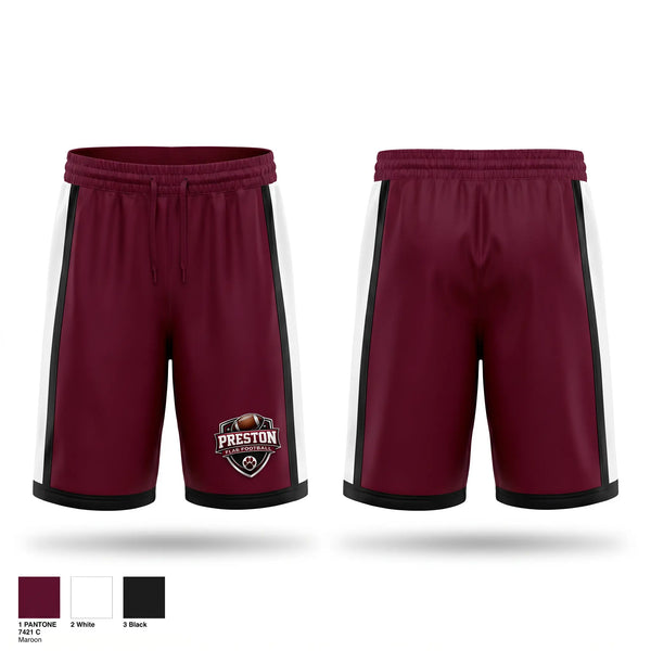 Athletic Shorts With Pockets, Preston Panthers, , Teamtime, Team time, sublimation, custom sports apparel, team uniforms, spirit wear, spiritwear, sports uniforms, custom shirts, team store, custom team store, fundraiser sports, apparel fundraiser