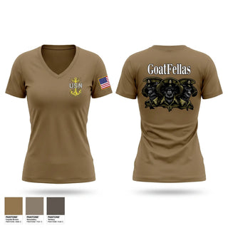 Womens Short Sleeve Vneck Shirt, NTAG ORV CHIEFS MESS, Navy, Teamtime, Team time, sublimation, custom sports apparel, team uniforms, spirit wear, spiritwear, sports uniforms, custom shirts, team store, custom team store, fundraiser sports, apparel fundraiser