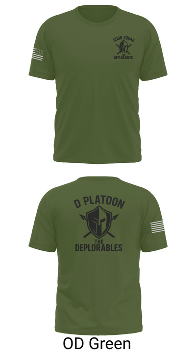 D Platoon 37319682 Short Sleeve Performance Shirt - 53