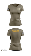 Renville County Sheriff's Office 38355062 Women's Short Sleeve V-neck Shirt - 21