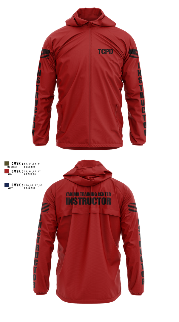 Windbreaker, Yakima Training Center Police Department, Police, Teamtime, Team time, sublimation, custom sports apparel, team uniforms, spirit wear, spiritwear, sports uniforms, custom shirts, team store, custom team store, fundraiser sports, apparel fundraiser