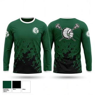 Long Sleeve Performance Shirt, Billerica Indians, Men's Lacrosse, Teamtime, Team time, sublimation, custom sports apparel, team uniforms, spirit wear, spiritwear, sports uniforms, custom shirts, team store, custom team store, fundraiser sports, apparel fundraiser