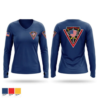 Womens Long Sleeve Vneck Shirt, DCT 1, Police, Teamtime, Team time, sublimation, custom sports apparel, team uniforms, spirit wear, spiritwear, sports uniforms, custom shirts, team store, custom team store, fundraiser sports, apparel fundraiser