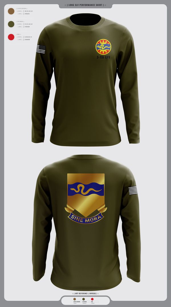 Long Sleeve Performance Shirt, 3-116 CAV, , Teamtime, Team time, sublimation, custom sports apparel, team uniforms, spirit wear, spiritwear, sports uniforms, custom shirts, team store, custom team store, fundraiser sports, apparel fundraiser