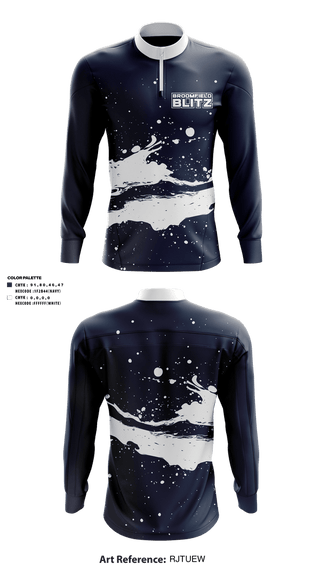 Quarter Zip Jacket, Broomfield Blitz, , Teamtime, Team time, sublimation, custom sports apparel, team uniforms, spirit wear, spiritwear, sports uniforms, custom shirts, team store, custom team store, fundraiser sports, apparel fundraiser