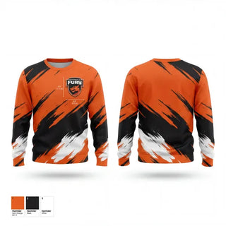 Crew Neck Sweatshirt, Fayetteville Fury Soccer, Men's Soccer, Teamtime, Team time, sublimation, custom sports apparel, team uniforms, spirit wear, spiritwear, sports uniforms, custom shirts, team store, custom team store, fundraiser sports, apparel fundraiser