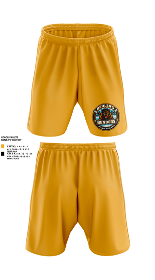 Athletic Shorts With Pockets, Behlen’s Benders, Ice Hockey, Teamtime, Team time, sublimation, custom sports apparel, team uniforms, spirit wear, spiritwear, sports uniforms, custom shirts, team store, custom team store, fundraiser sports, apparel fundraiser