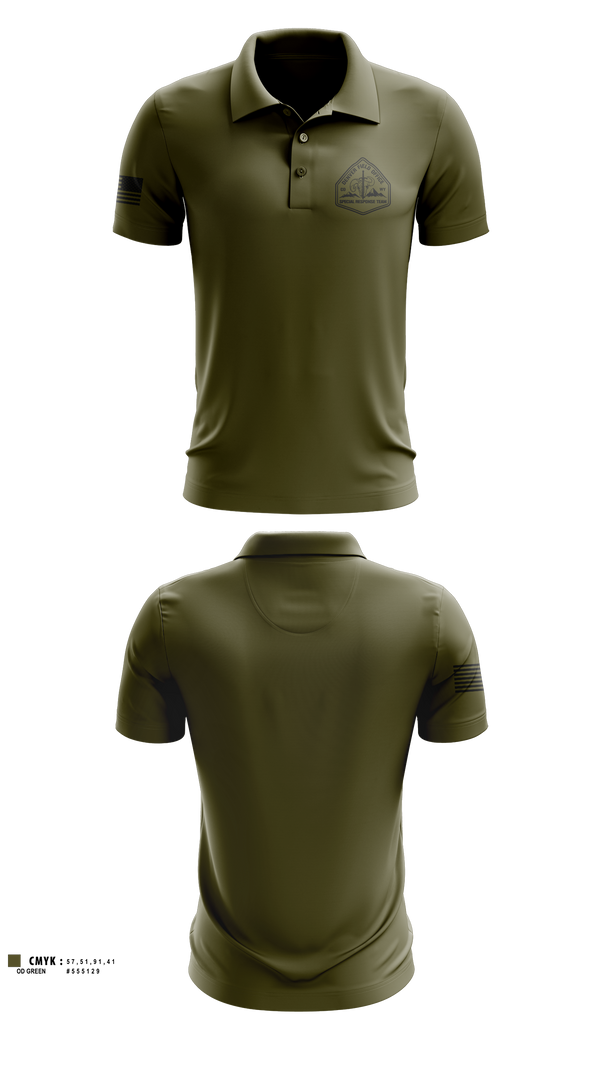 Short Sleeve Performance Polo, Denver Special Response Team, Police, Teamtime, Team time, sublimation, custom sports apparel, team uniforms, spirit wear, spiritwear, sports uniforms, custom shirts, team store, custom team store, fundraiser sports, apparel fundraiser