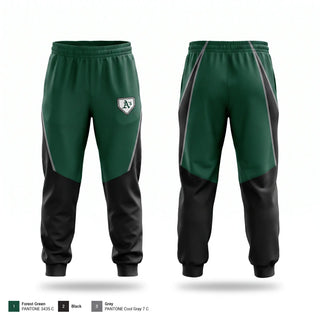 Sweatpants, Quad City A's, Baseball, Teamtime, Team time, sublimation, custom sports apparel, team uniforms, spirit wear, spiritwear, sports uniforms, custom shirts, team store, custom team store, fundraiser sports, apparel fundraiser