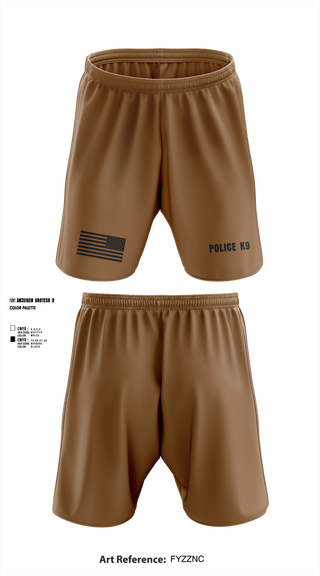 Athletic Shorts With Pockets, POLICE K9, , Teamtime, Team time, sublimation, custom sports apparel, team uniforms, spirit wear, spiritwear, sports uniforms, custom shirts, team store, custom team store, fundraiser sports, apparel fundraiser