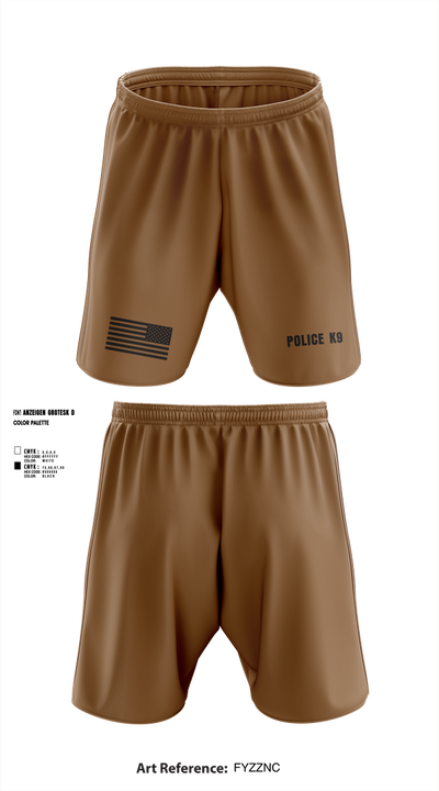POLICE K9 14845972 Athletic Shorts With Pockets - 1