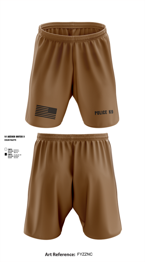 Athletic Shorts With Pockets, POLICE K9, , Teamtime, Team time, sublimation, custom sports apparel, team uniforms, spirit wear, spiritwear, sports uniforms, custom shirts, team store, custom team store, fundraiser sports, apparel fundraiser