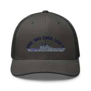 USS IWO JIMA LHD7 FRG Retro Trucker Hat | Yupoong 6606