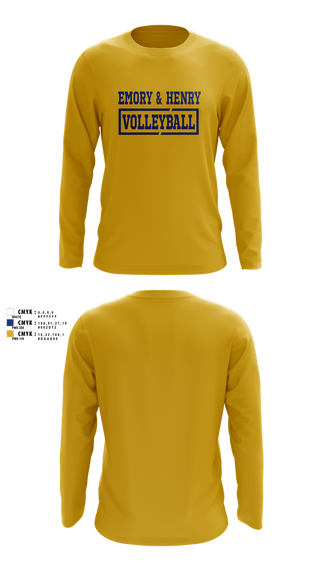 Long Sleeve Performance Shirt, Emory & Henry Volleyball, Women's Volleyball, Teamtime, Team time, sublimation, custom sports apparel, team uniforms, spirit wear, spiritwear, sports uniforms, custom shirts, team store, custom team store, fundraiser sports, apparel fundraiser