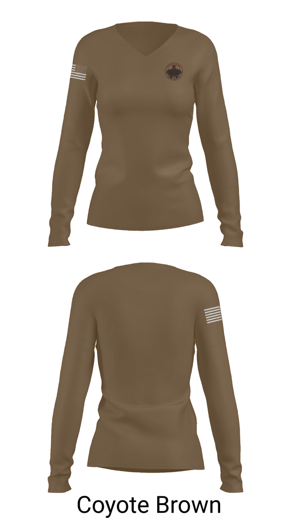 Womens Long Sleeve Vneck Shirt, 722 EOD, , Teamtime, Team time, sublimation, custom sports apparel, team uniforms, spirit wear, spiritwear, sports uniforms, custom shirts, team store, custom team store, fundraiser sports, apparel fundraiser