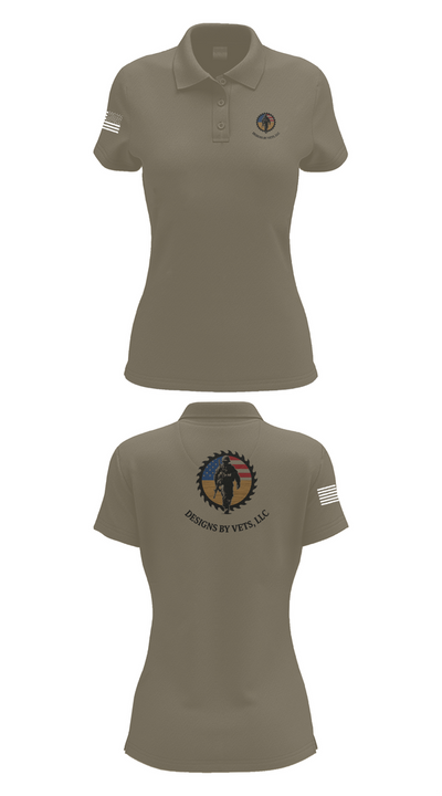 Designs By Vets 85600951 Women's Short Sleeve Performance Polo  - 75