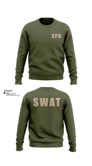 Crew Neck Sweatshirt, Smyrna SWAT, Police, Teamtime, Team time, sublimation, custom sports apparel, team uniforms, spirit wear, spiritwear, sports uniforms, custom shirts, team store, custom team store, fundraiser sports, apparel fundraiser