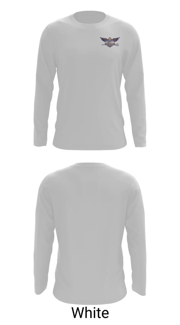 Long Sleeve Performance Shirt, Saddle Brook Falcons Lacrosse, Men's Lacrosse, Teamtime, Team time, sublimation, custom sports apparel, team uniforms, spirit wear, spiritwear, sports uniforms, custom shirts, team store, custom team store, fundraiser sports, apparel fundraiser