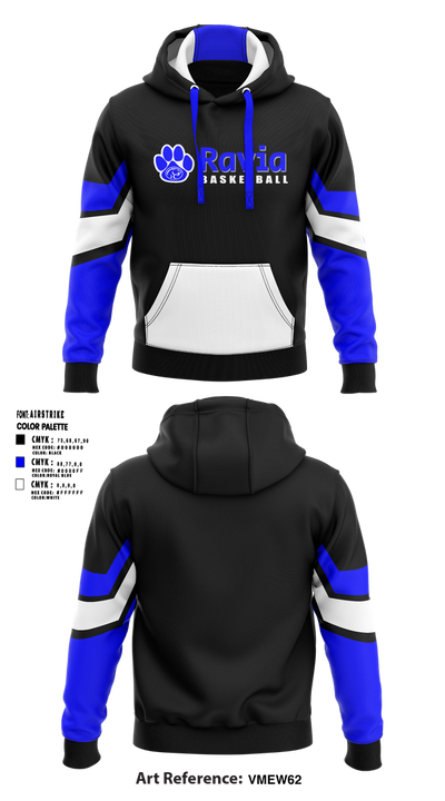 Ravia Middle School Basketball 26724454 Hoodie - 1