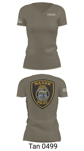 Womens Short Sleeve Vneck Shirt, Mason PD, Police, Teamtime, Team time, sublimation, custom sports apparel, team uniforms, spirit wear, spiritwear, sports uniforms, custom shirts, team store, custom team store, fundraiser sports, apparel fundraiser