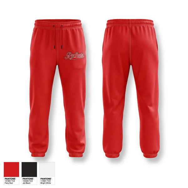 Sweatpants, Redhots, Baseball, Teamtime, Team time, sublimation, custom sports apparel, team uniforms, spirit wear, spiritwear, sports uniforms, custom shirts, team store, custom team store, fundraiser sports, apparel fundraiser