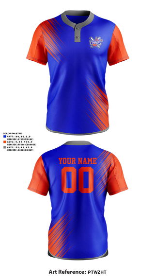 Two Button Softball Jersey, Mountain State Chaos, Softball, Teamtime, Team time, sublimation, custom sports apparel, team uniforms, spirit wear, spiritwear, sports uniforms, custom shirts, team store, custom team store, fundraiser sports, apparel fundraiser