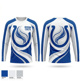 Long Sleeve Performance Shirt, Buena Colts, Baseball, Teamtime, Team time, sublimation, custom sports apparel, team uniforms, spirit wear, spiritwear, sports uniforms, custom shirts, team store, custom team store, fundraiser sports, apparel fundraiser