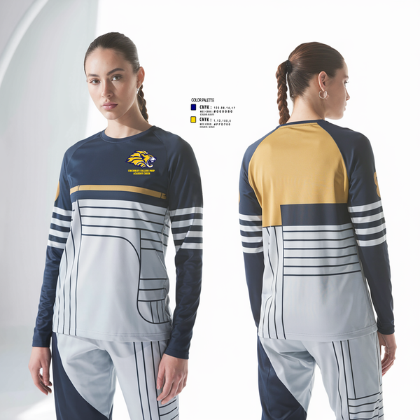 Long Sleeve Performance Shirt, Cincinnati College Prep Academy Cheer, Cheer, Teamtime, Team time, sublimation, custom sports apparel, team uniforms, spirit wear, spiritwear, sports uniforms, custom shirts, team store, custom team store, fundraiser sports, apparel fundraiser