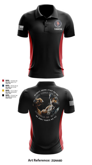 Short Sleeve Performance Polo, AFJROTC MS-081 DRONE TEAM, , Teamtime, Team time, sublimation, custom sports apparel, team uniforms, spirit wear, spiritwear, sports uniforms, custom shirts, team store, custom team store, fundraiser sports, apparel fundraiser