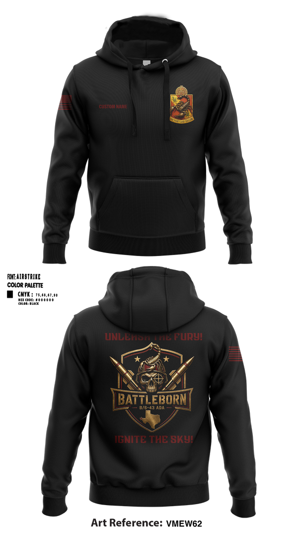 Hoodie, Battleborn, Army, Teamtime, Team time, sublimation, custom sports apparel, team uniforms, spirit wear, spiritwear, sports uniforms, custom shirts, team store, custom team store, fundraiser sports, apparel fundraiser
