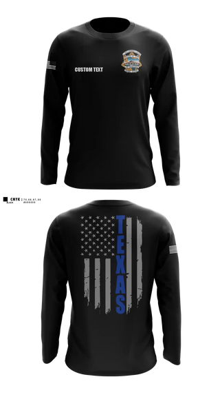 Long Sleeve Performance Shirt, El Paso Community College Law Enforcement Training Academy Class 105, Police, Teamtime, Team time, sublimation, custom sports apparel, team uniforms, spirit wear, spiritwear, sports uniforms, custom shirts, team store, custom team store, fundraiser sports, apparel fundraiser