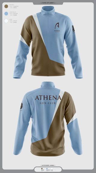 Fleece Jacket, Athena Gun Club, , Teamtime, Team time, sublimation, custom sports apparel, team uniforms, spirit wear, spiritwear, sports uniforms, custom shirts, team store, custom team store, fundraiser sports, apparel fundraiser