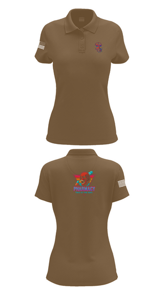Womens Short Sleeve Performance Polo, , Army, Teamtime, Team time, sublimation, custom sports apparel, team uniforms, spirit wear, spiritwear, sports uniforms, custom shirts, team store, custom team store, fundraiser sports, apparel fundraiser