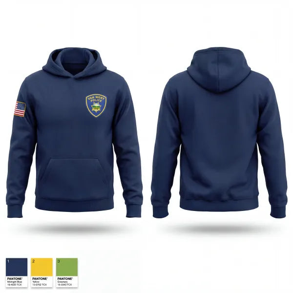 Hoodie, Van Wert Police Department, Police, Teamtime, Team time, sublimation, custom sports apparel, team uniforms, spirit wear, spiritwear, sports uniforms, custom shirts, team store, custom team store, fundraiser sports, apparel fundraiser