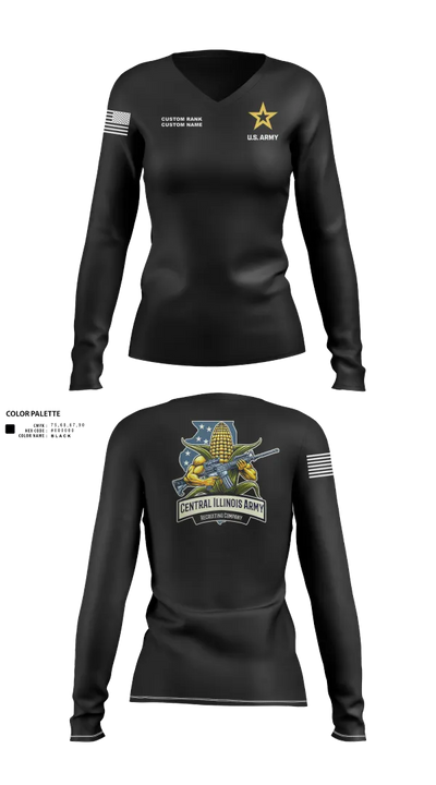 Central Illinois Company 28481614 Women's Long Sleeve V-neck Shirt - 120
