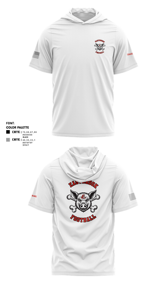 Short Sleeve Performance Shirt with hood, Eastbrook Football, Army, Teamtime, Team time, sublimation, custom sports apparel, team uniforms, spirit wear, spiritwear, sports uniforms, custom shirts, team store, custom team store, fundraiser sports, apparel fundraiser