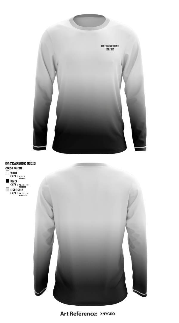 Long Sleeve Performance Shirt, UnderGround Elite, Men's Basketball, Teamtime, Team time, sublimation, custom sports apparel, team uniforms, spirit wear, spiritwear, sports uniforms, custom shirts, team store, custom team store, fundraiser sports, apparel fundraiser